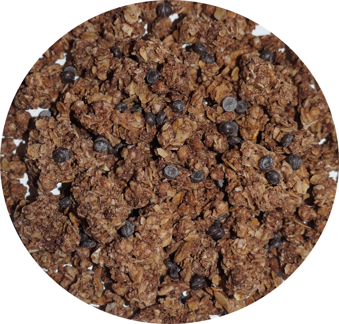 Crunchy muesli with chocolate